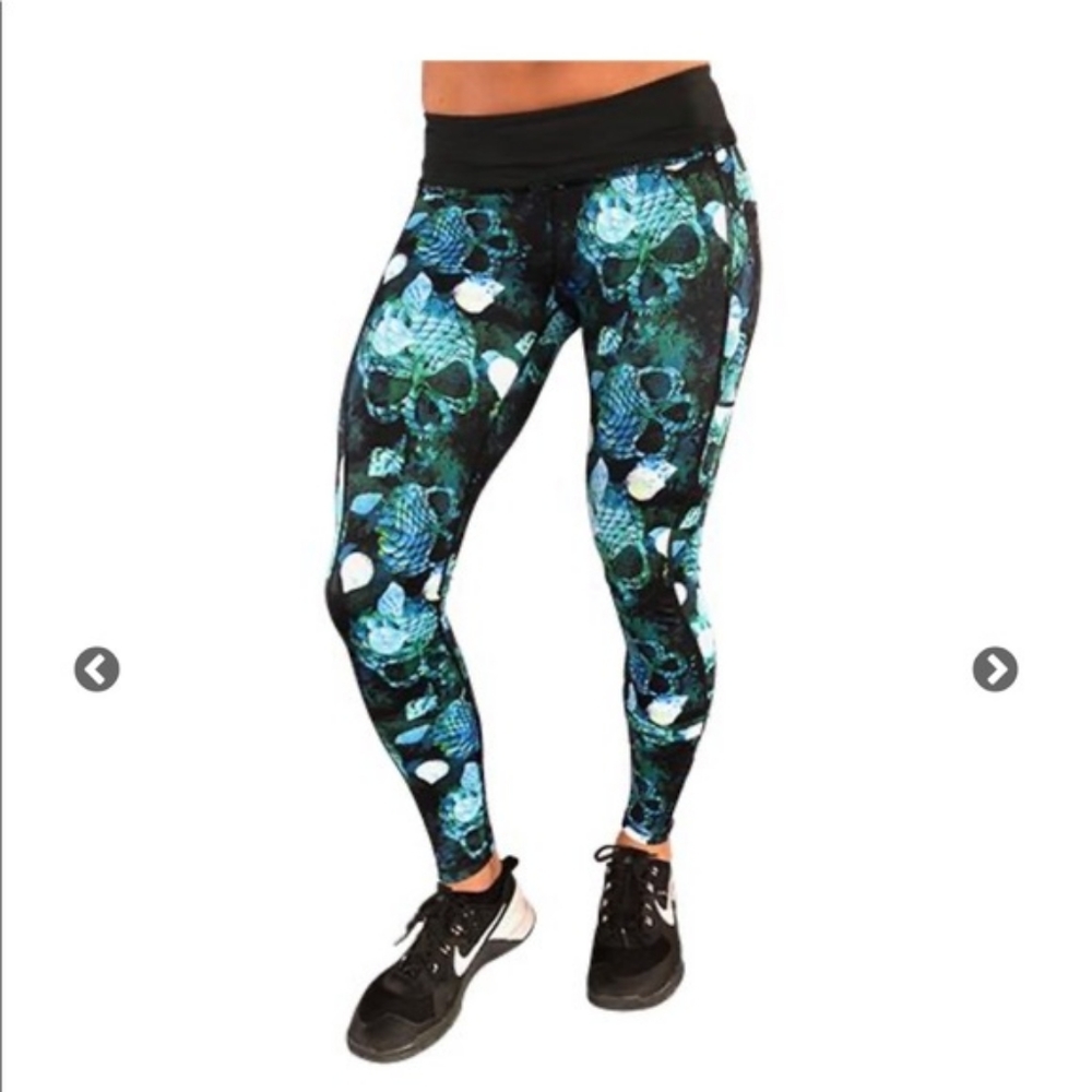 CVG XL mermaid skull full length leggings